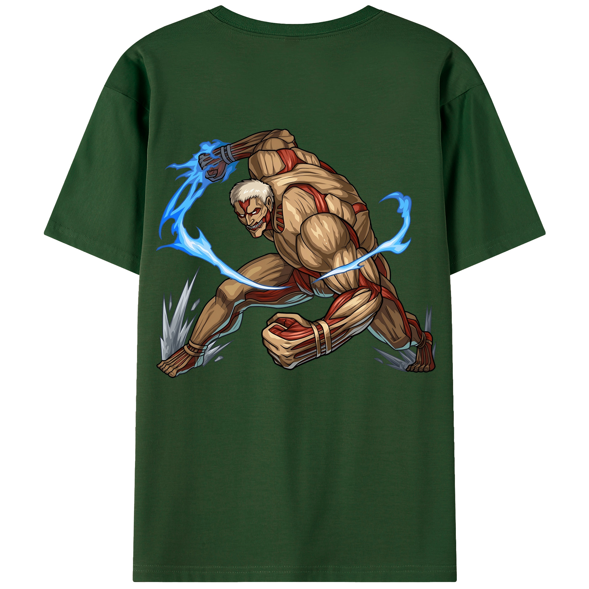 （画像用） 進撃の巨人 Attack on Titan 綿100％半袖Tシャツ（背面プリント）